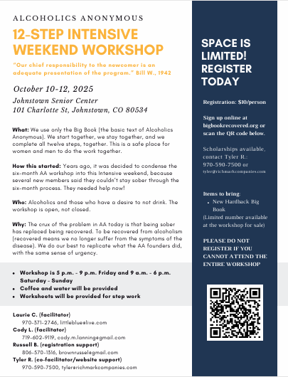 12-Step Intensive Weekend Workshop