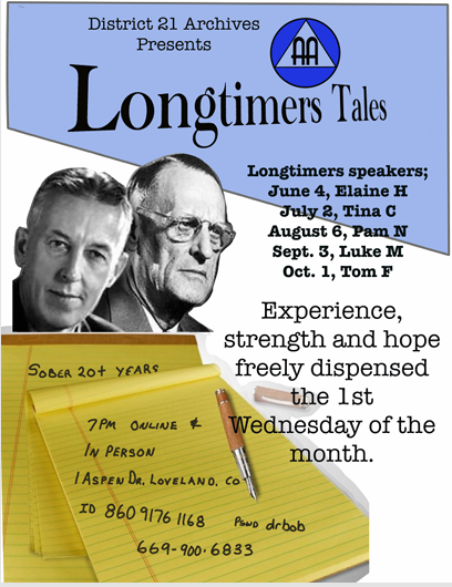 Longtimers Tales 1st Wednesday of The Month