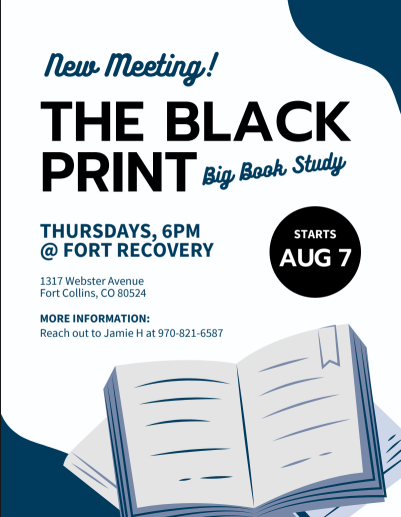 New Meeting Thursday 6PM