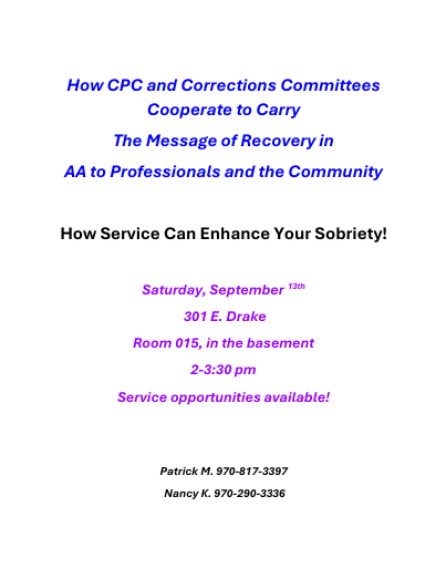 CPC and Corrections Committees Seminar